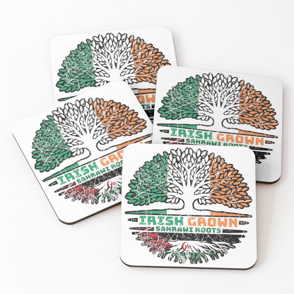 Item preview, Western Sahara Sahrawi Irish Ireland Tree Roots Flag designed and sold by FlagX.