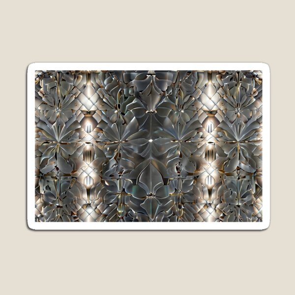 Item preview, Gold and Grey Textured Flower Pattern designed and sold by GWEverything.