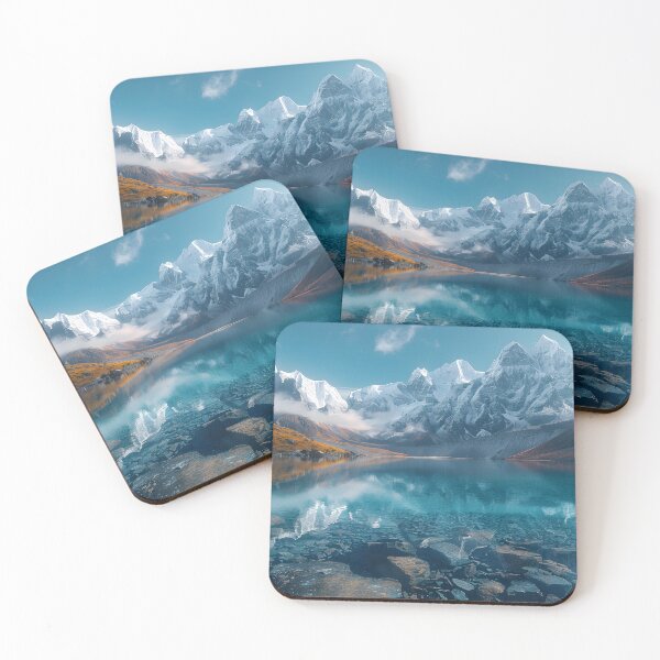 Item preview, Serene mountain landscape with clear lake reflection. designed and sold by Artessie.