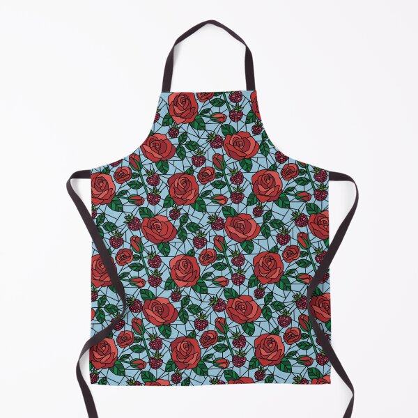 Item preview, Stained Glass Roses- Sky Blue designed and sold by jenjamesdesign.
