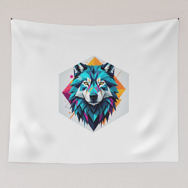 Item preview, Geometric Wolf designed and sold by AbsoluteA.