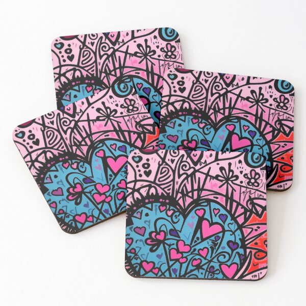 Item preview, Abstract Hearts Art designed and sold by TheDarkWardrobe.