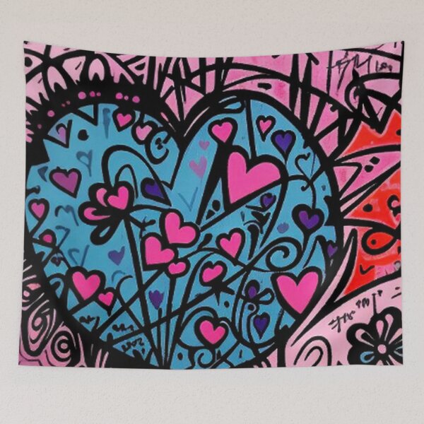 Item preview, Abstract Hearts Art designed and sold by TheDarkWardrobe.