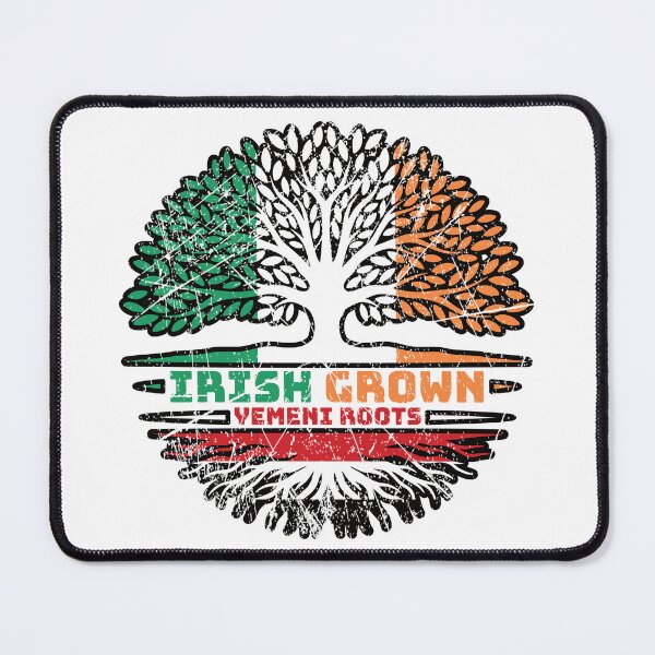Item preview, Yemen Yemeni Irish Ireland Tree Roots Flag designed and sold by FlagX.