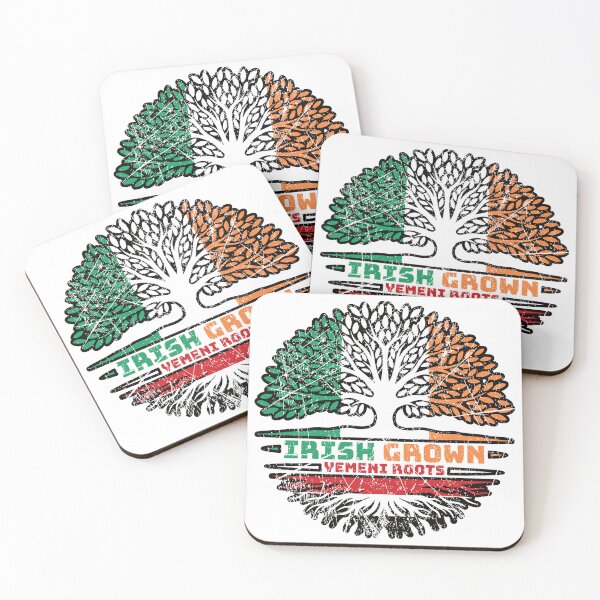 Item preview, Yemen Yemeni Irish Ireland Tree Roots Flag designed and sold by FlagX.