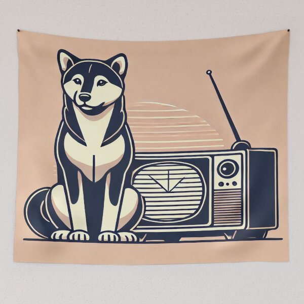 Item preview, Minimalist Dog on 80s Television designed and sold by Genady.