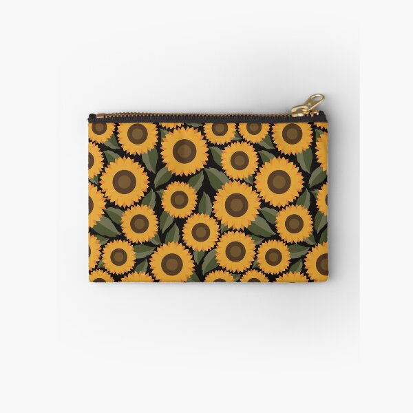 Item preview, Retro Sunflowers- Black designed and sold by jenjamesdesign.