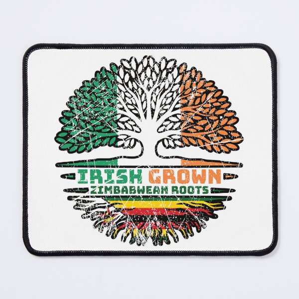 Item preview, Zimbabwe Zimbabwean Irish Ireland Tree Roots Flag designed and sold by FlagX.