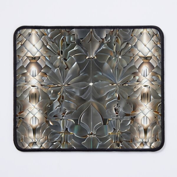 Item preview, Gold and Grey Textured Flower Pattern designed and sold by GWEverything.