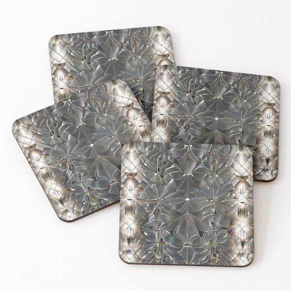 Item preview, Gold and Grey Textured Flower Pattern designed and sold by GWEverything.