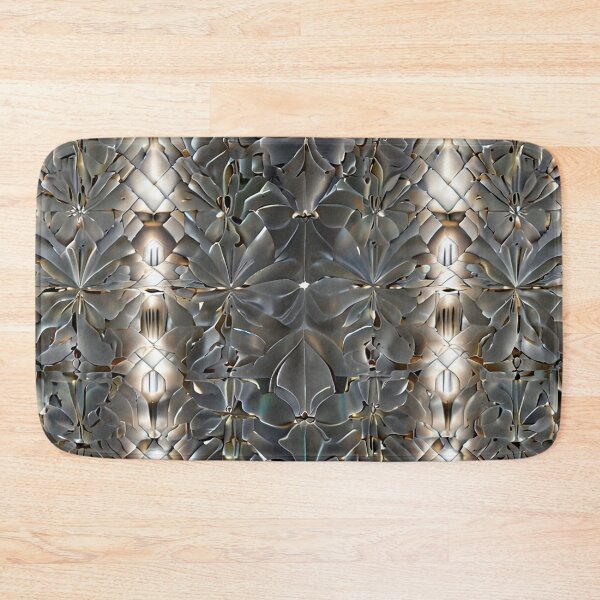Item preview, Gold and Grey Textured Flower Pattern designed and sold by GWEverything.