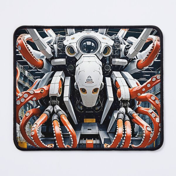 Item preview, Mechanical Octopus in Industrial Hangar designed and sold by ZenOfAIarts.