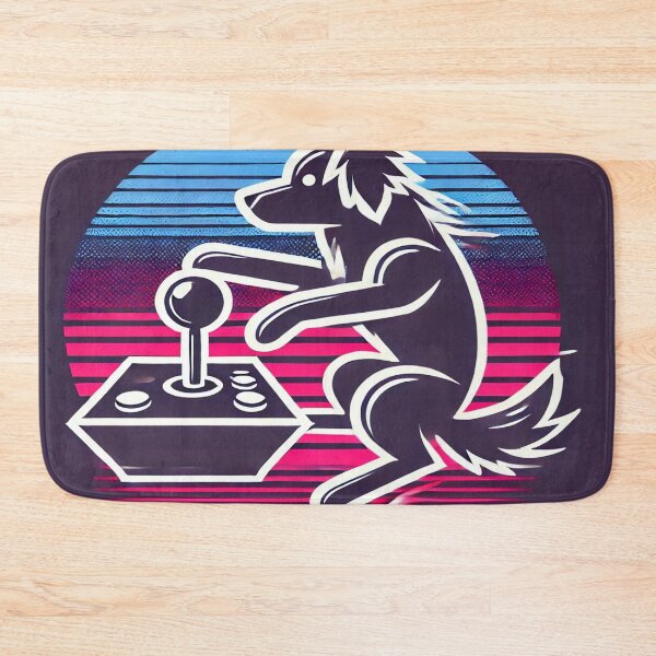 Item preview, Minimalist Dog with 80s Arcade Joystick designed and sold by Genady.