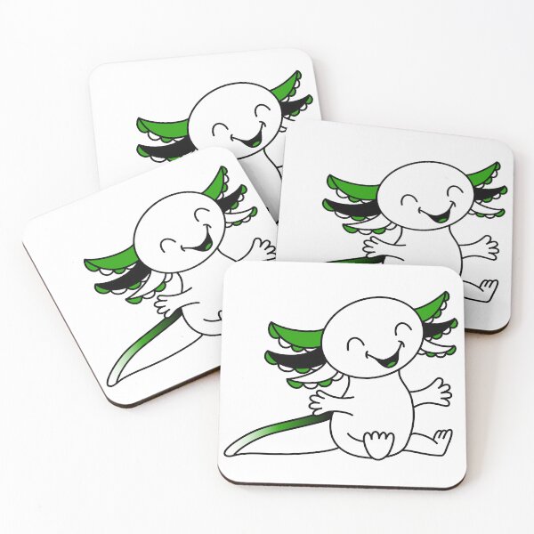 Item preview, Hug me! Cute Axolotl in Neutrois Pride colors designed and sold by JoyfulJen.