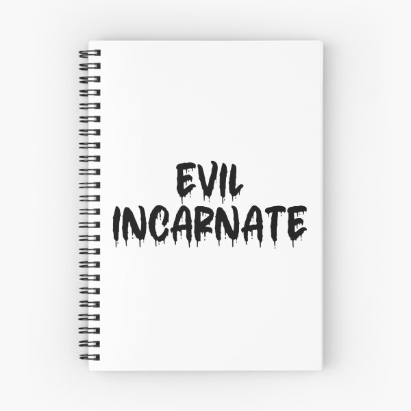 Item preview, BLACK ON WHITE EVIL INCARNATE BLOOD DRIP designed and sold by RomeArtCo.