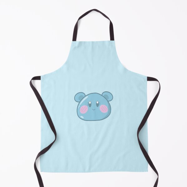 Item preview, Kawaii cute mouse digital art sticker blushing smiling blue designed and sold by Karidoodles.