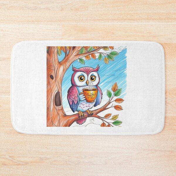 Item preview, Coffee Lover Owl designed and sold by Designfs.