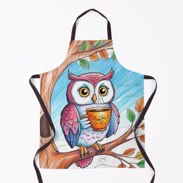 Item preview, Coffee Lover Owl designed and sold by Designfs.