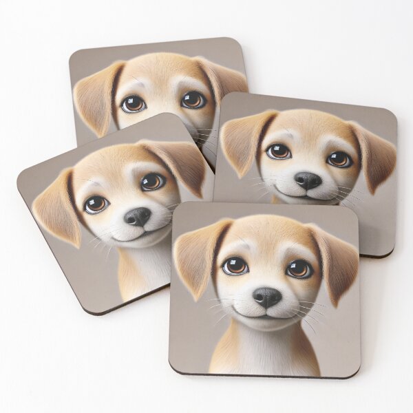 Item preview, Adorable cachorro con ojos grandes y expresivos designed and sold by ArtisticAura8.