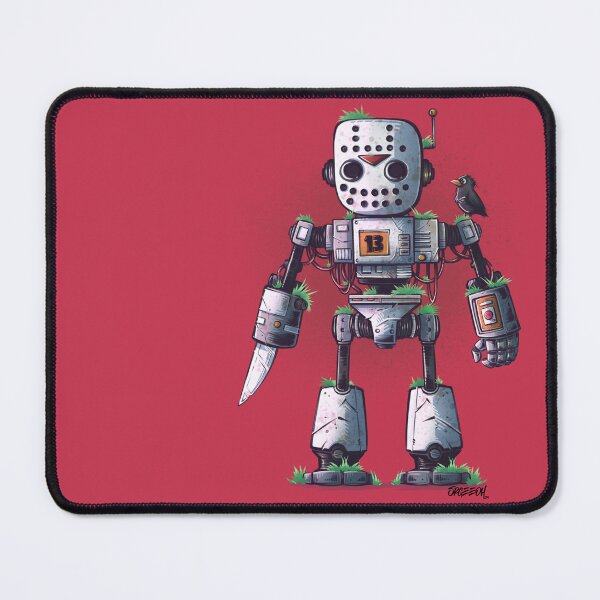 Item preview, Robot Friday the 13th cute sci-fi illustration designed and sold by SrGeeOh.
