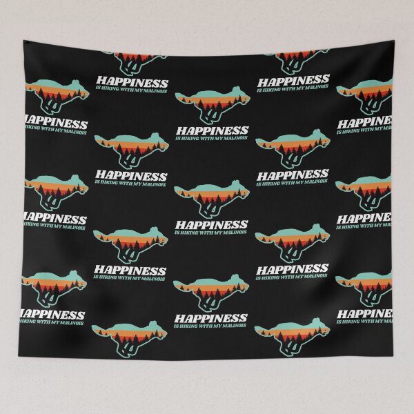 Item preview, Happiness Is Hiking With My Belgian Malinois Gift designed and sold by Guarddogdrive.