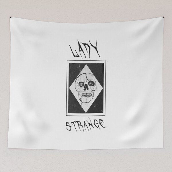 Item preview, Lady Strange Skull Design Black Logo designed and sold by Lady Strange.