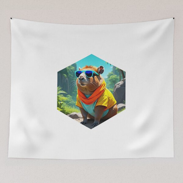 Item preview, Capibara con gafas de sol designed and sold by AbsoluteA.