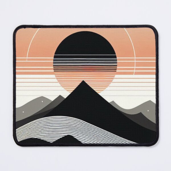 Item preview, Serenidade Geométrica: Montanha ao Pôr do Sol designed and sold by jaquelinedejff.