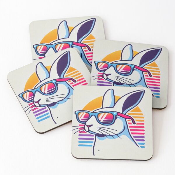 Item preview, Minimalist Rabbit with 80s Sunglasses designed and sold by Genady.