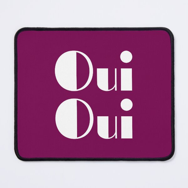Item preview, Oui Oui White Retro letters. designed and sold by Jeallan Designs.
