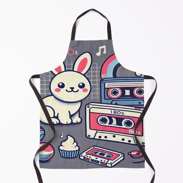 Item preview, Minimalist Bunny with 80s Cassette Player designed and sold by Genady.