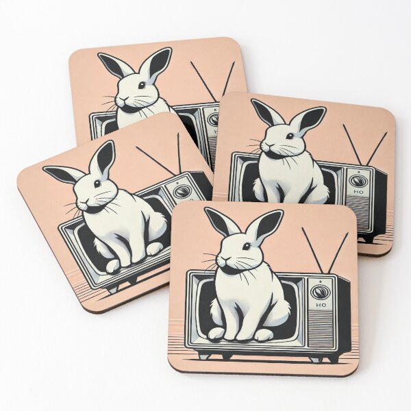 Item preview, Minimalist Rabbit on 80s Television designed and sold by Genady.