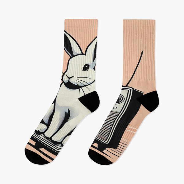 Item preview, Minimalist Rabbit on 80s Television designed and sold by Genady.
