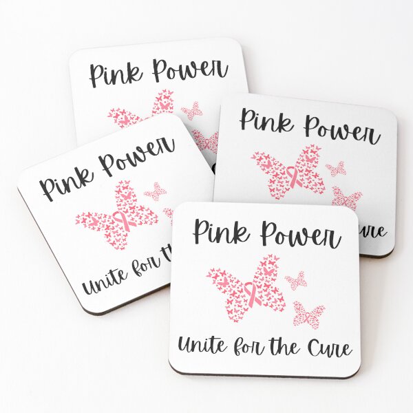 Item preview, Pink Power Unite for the Cure T-Shirt | Breast Cancer Awareness Tee designed and sold by CoconutCoastDesigns.