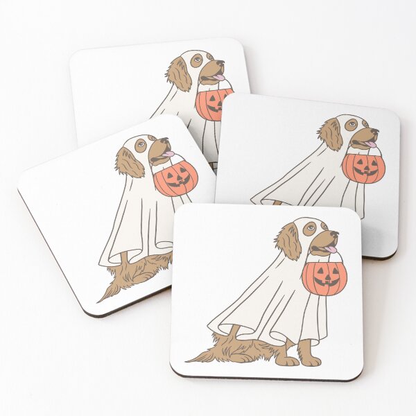 Item preview, Golden Retriever Dog Halloween Ghost Art designed and sold by trendycac.