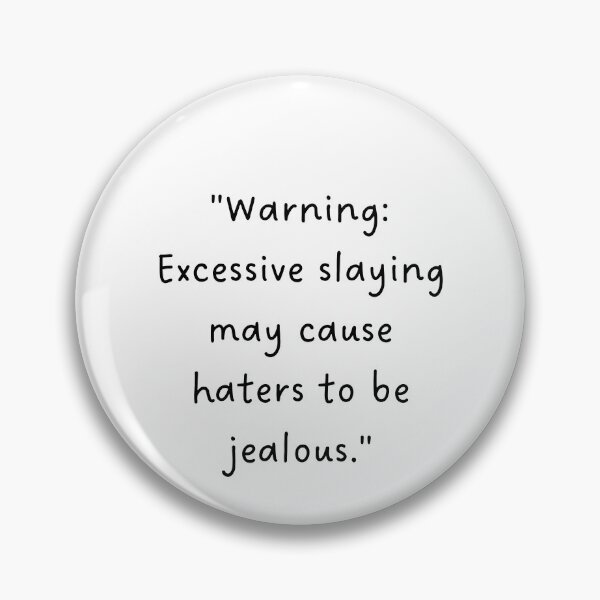 Item preview, "Warning: Excessive slaying may cause haters to be jealous." | Handwritten-Style Font | Minimalistic designed and sold by RM-Journey.