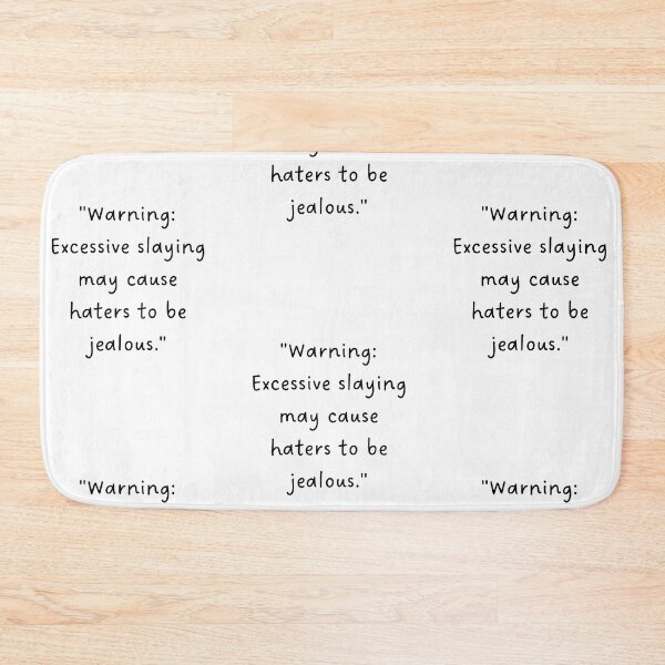 Item preview, "Warning: Excessive slaying may cause haters to be jealous." | Handwritten-Style Font | Minimalistic designed and sold by RM-Journey.