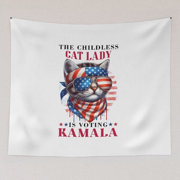 Item preview, Voting Kamala Childless Cat Ladies For Kamala Harris 2024 designed and sold by ShirtzTonight.