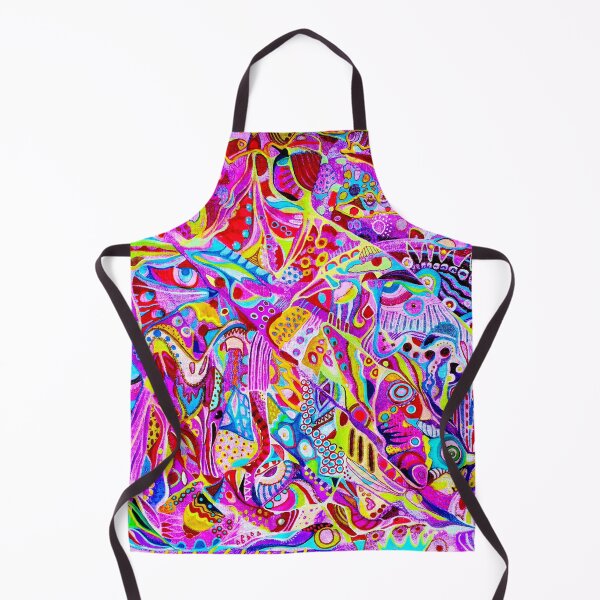 Item preview, 673. Colorful Abstract Mixed Media Art. Vibrant Dreamscape on Canvas 50*43cm, unstretched cotton canvas, 2024. Mixed media. artist Veera Zukova designed and sold by Veera Zukova.