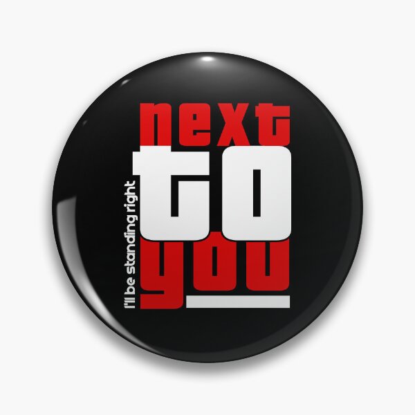 Item preview, I Will Be Standing Right Next to You - Song Lyrics Typography Design designed and sold by Teehiv.