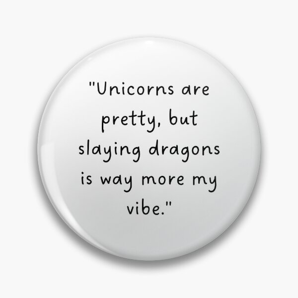 Item preview, "Unicorns are pretty, but slaying dragons is way more my vibe." | Handwritten-Style Font | Minimalistic designed and sold by RM-Journey.