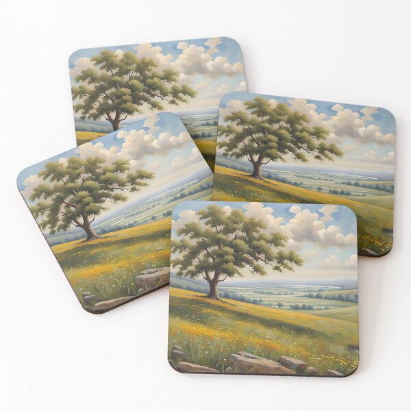 Item preview, Tree on summer meadow designed and sold by Djantrix.