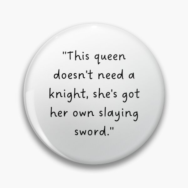 Item preview, "This queen doesn't need a knight, she's got her own slaying sword." | Handwritten-Style Font | Minimalistic designed and sold by RM-Journey.