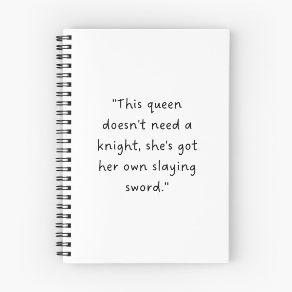Item preview, "This queen doesn't need a knight, she's got her own slaying sword." | Handwritten-Style Font | Minimalistic designed and sold by RM-Journey.