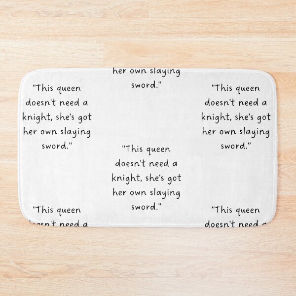 Item preview, "This queen doesn't need a knight, she's got her own slaying sword." | Handwritten-Style Font | Minimalistic designed and sold by RM-Journey.