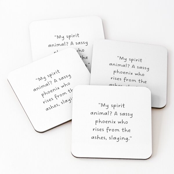 Item preview, "My spirit animal? A sassy phoenix who rises from the ashes, slaying." | Handwritten-Style Font | Minimalistic designed and sold by RM-Journey.