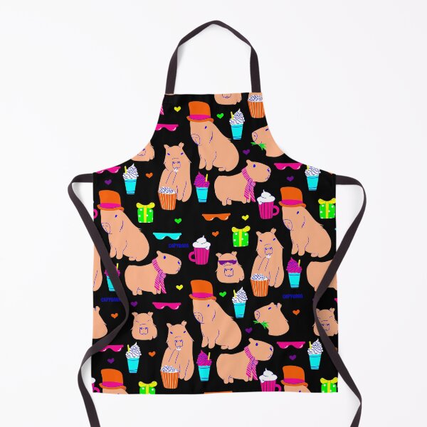 Item preview, cute capybara funny animal black  designed and sold by Gossip Rag.