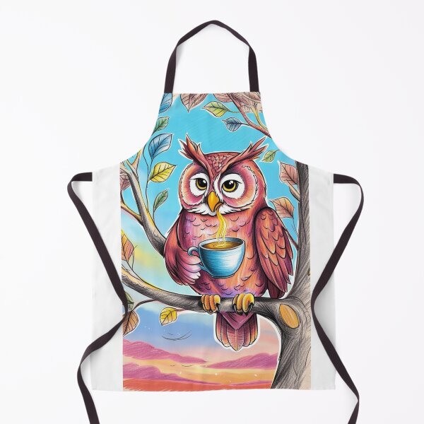 Item preview,  Coffee Lover Owl designed and sold by Designfs.