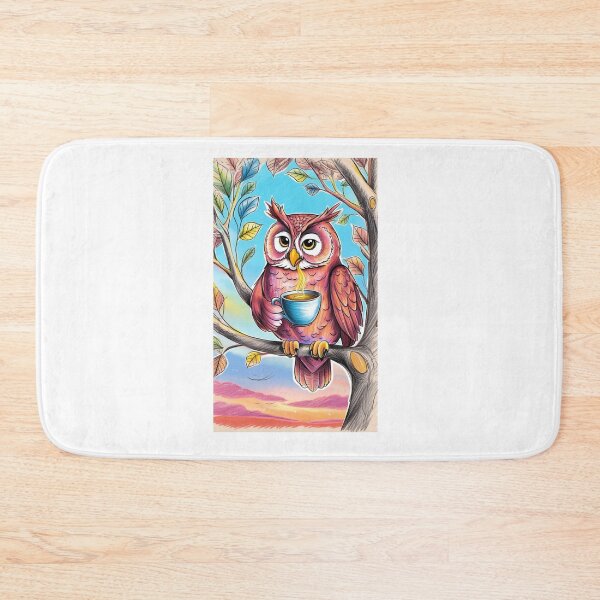 Item preview, Coffee Lover Owl designed and sold by Designfs.