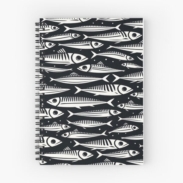 Item preview, Minimalist Sardines Pattern designed and sold by Rui Fernandes.